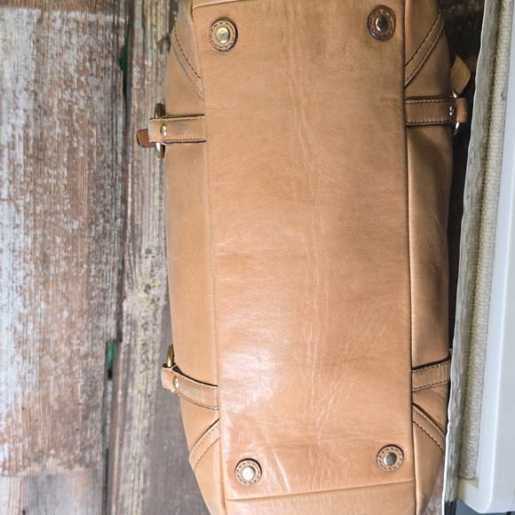 Coach Light Brown Leather Gallery Tote, Vintage - Picture 6 of 15